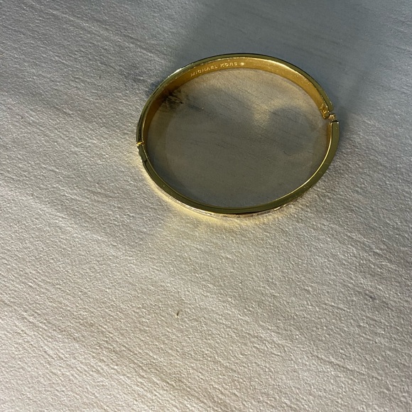 Michael Kors Black and Gold Logo Bangle - Picture 2 of 7